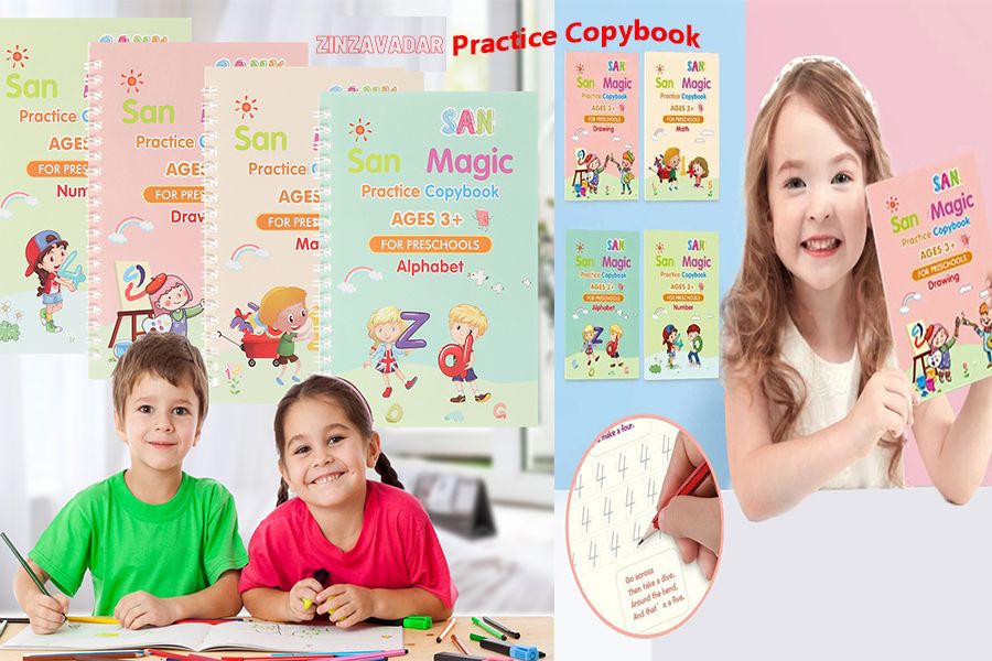 Sank Magic Practice Copybook with Pen and Refill