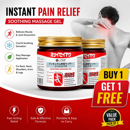 Instant Pain Relief Soothing Massage Gel (Buy 1 Get 1 Free)